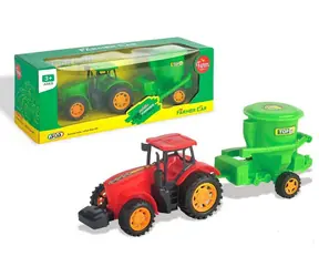 MaDe 07775 Traktor z przyczepą, koło zamachowe / 10 x 29 x 9 cm / od 3 lat