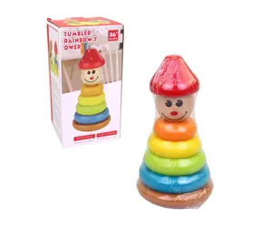 MaDe 20260 Drewniana figurka wieży / 17 cm / od 3 lat