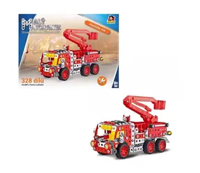 MaDe 08340 Mały mechanik straż pożarna z platformą / 327 elementów / od 8 lat