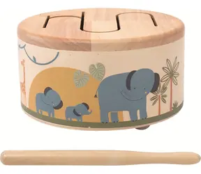 Drewniany bęben Safari firmy 2Kids Toys