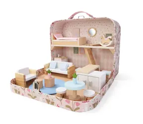 Domek dla lalek 2Kids Toys w walizce Salon