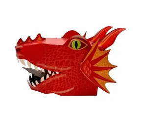 Zestaw kreatywny Fiesta Crafts 3D Maska Czerwony Smok