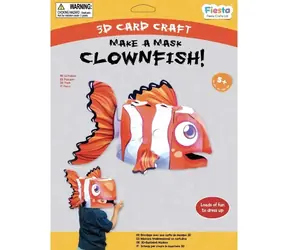 Zestaw kreatywny Fiesta Crafts 3D maska z oczami klauna