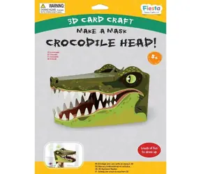 Fiesta Crafts Zestaw kreatywny Maska 3D Krokodyl
