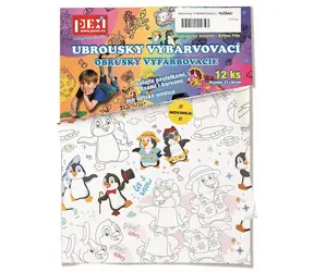 Serwetki do kolorowania Pexi - Pingwiny