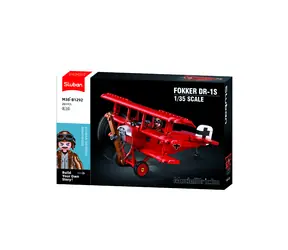 Klocki modelarskie Sluban M38-B1292 Fokker DR-1 Triplane 1.35 / liczba elementów: 281 / od 8 lat