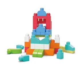 Mattel DCH54 Mega bloks fb Big torba budowlana dla dziewczynek / 60 elementów / od 12 miesięcy