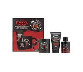 Zestaw kosmetyków Corsair Toiletries Stranger Things Hellfire Club z kubkiem