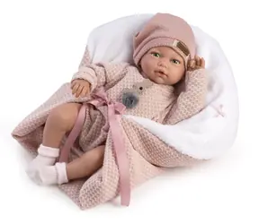 Guca 10220 BLANCA - realistyczna lalka bobas z dźwiękami i miękkim materiałem - 38 cm
