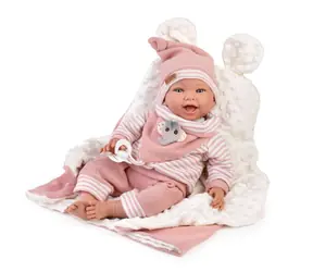 Guca 10261 OLIVIE - realistyczna lalka niemowlęca z miękkim materiałem - 42 cm