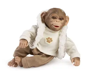 Guca 987 REBORN MONKEY - realistyczna małpka z miękkim materiałem - 32 cm
