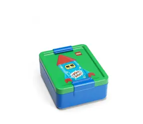 Pudełko na przekąski LEGO® Rocket - niebiesko-zielone