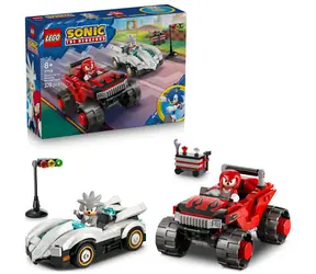 LEGO® Sonic the Hedgehog™ 77118 Silver i jego samochód kontra Knuckles i jego monster truck / Liczba elementów: 378 / od 8 lat
