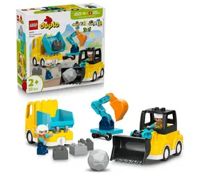 LEGO® DUPLO® 10475 Pojazdy budowlane 3 w 1 / Liczba elementów: 22 / od 2 lat