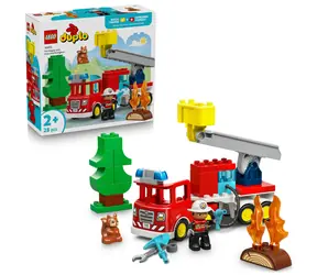 LEGO® DUPLO® 10473 Wóz strażacki z wężem i strażakiem / Liczba elementów: 28 / od 2 lat