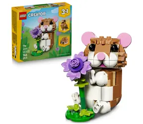 LEGO® Creator 3 w 1 31376 Uroczy chomik z kwiatkiem / Liczba elementów: 166 / od 7 lat