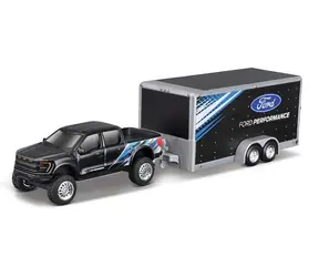 Maisto Design Tow & Go - Przyczepa samochodowa Ford F-150 SVT Raptor, czarna / 1:64 / od 3 lat