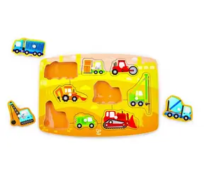 Puzzle Hape na planszy - Builders / Ilość elementów: 10 / od 2 lat
