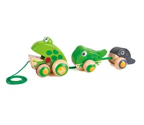 Hape Pull-along - Rodzina Żab / od 12 miesięcy 