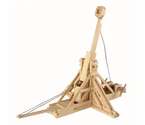 Drewniany zestaw do klejenia Trebuchet, model Wołoszczyzny / od 8 lat / 175 części / Poziom trudności: wysoki