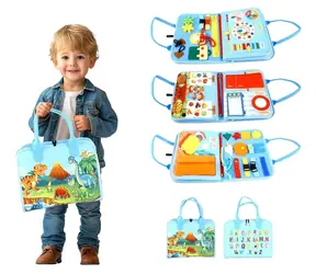 2Kids Toys sensoryczna książeczka edukacyjna Dinozaury 3 / od 3 lat