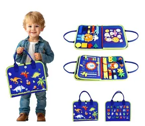 2Kids Toys sensoryczna książeczka edukacyjna Dinozaury 4 / od 3 lat