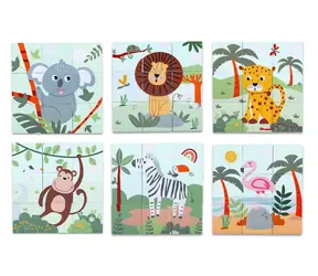 Drewniane klocki Safari 2Kids Toys / od 2 lat