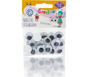 ASTRA CREATIVO Oczy samoprzylepne 15mm Harlequin