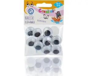 ASTRA CREATIVO Oczy samoprzylepne 20mm Pirat