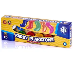 Farby temperowe ASTRA 12x20ml / od 3 lat