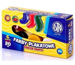 Farby temperowe ASTRA 6x20ml / od 3 lat