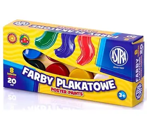 Farby temperowe ASTRA 8x20ml / od 3 lat