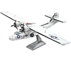 Puzzle 3D Metal Earth Consolidated PBY Catalina latająca łódź / Liczba elementów: 79 / od 14 lat