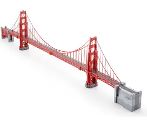 Puzzle 3D Metal Earth Seria Premium : Most Golden Gate / Liczba elementów: 105 / od 14 lat