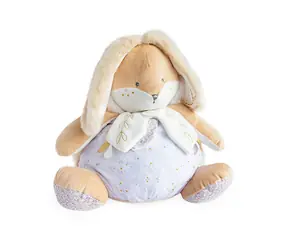 Doudou Biały Królik z miejscem do przechowywania piżamy 38 cm / od 0 miesięcy