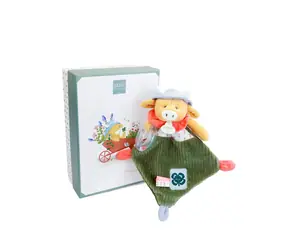 Zestaw prezentowy Doudou Pluszowa krówka Aneth z grzechotką 21 cm / od 0 miesięcy