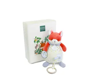 Zestaw upominkowy Doudou Pluszowy lisek Romarin grający melodię 20 cm / od 0 miesięcy