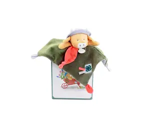 Zestaw upominkowy Doudou Pluszowa krowa Aneth 27 cm / od 0 miesięcy