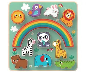 2Kids Toys 2w1 Układanka balansująca ze zwierzętami / od 18 miesięcy