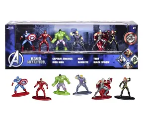 Jada MARVEL Avengers Metalowe kolekcjonerskie figurki Nano 1,65" / zestaw 6 szt. / od 3 lat 