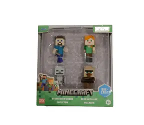 Figurki Jada Minecraft 2.5" / zestaw 4 szt. / od 8 lat