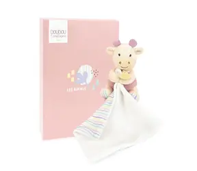 Doudou Pluszowa żyrafa z kocykiem 11 cm / od 0 miesięcy