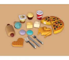 Zestaw obiadowy PLEJO Pizza i kurczak / od 3 lat