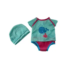 PLEJO Ubranka dla lalki zielone 40-43 cm / od 3 lat