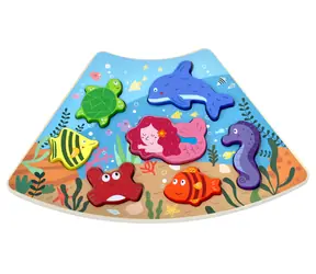 Drewniana układanka 2Kids Toys Podwodny świat do łączenia / od 18 miesięcy