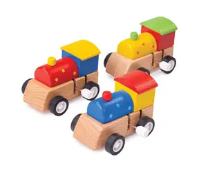 Bigjigs Toys Drewniana kolorowa nakręcana maszyna 1 szt. / od 3 lat 