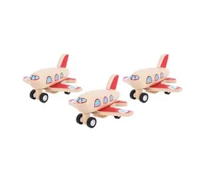Bigjigs Toys Drewniany samolot nakręcany 1 szt. / od 3 lat 