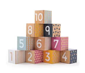 Bigjigs Toys Edukacyjne kostki liczbowe / od 6 miesięcy