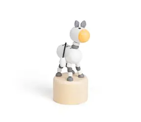Bigjigs Toys Drewniane zabawki do ściskania Safari ZEBRA / od 3 lat 