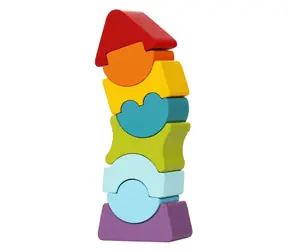 CUBIKA 12718 Wieża Równowagi VIII - układanka drewniana / 8 elementów / od 2 lat